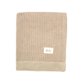 100% Organic Cotton Knitted Pink Baby Blanket and Bunny Set