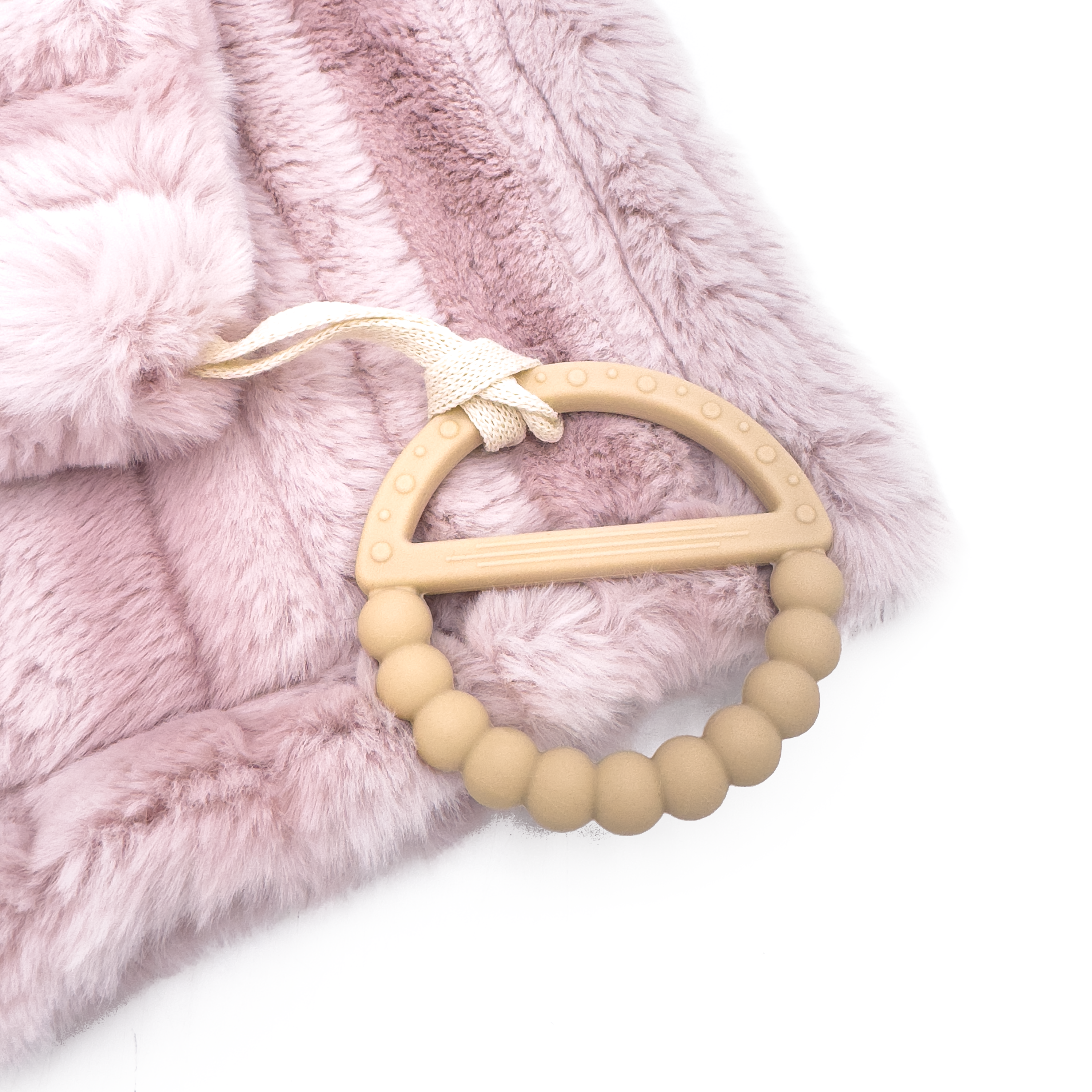 Wave Pink Security Blanket With Teether