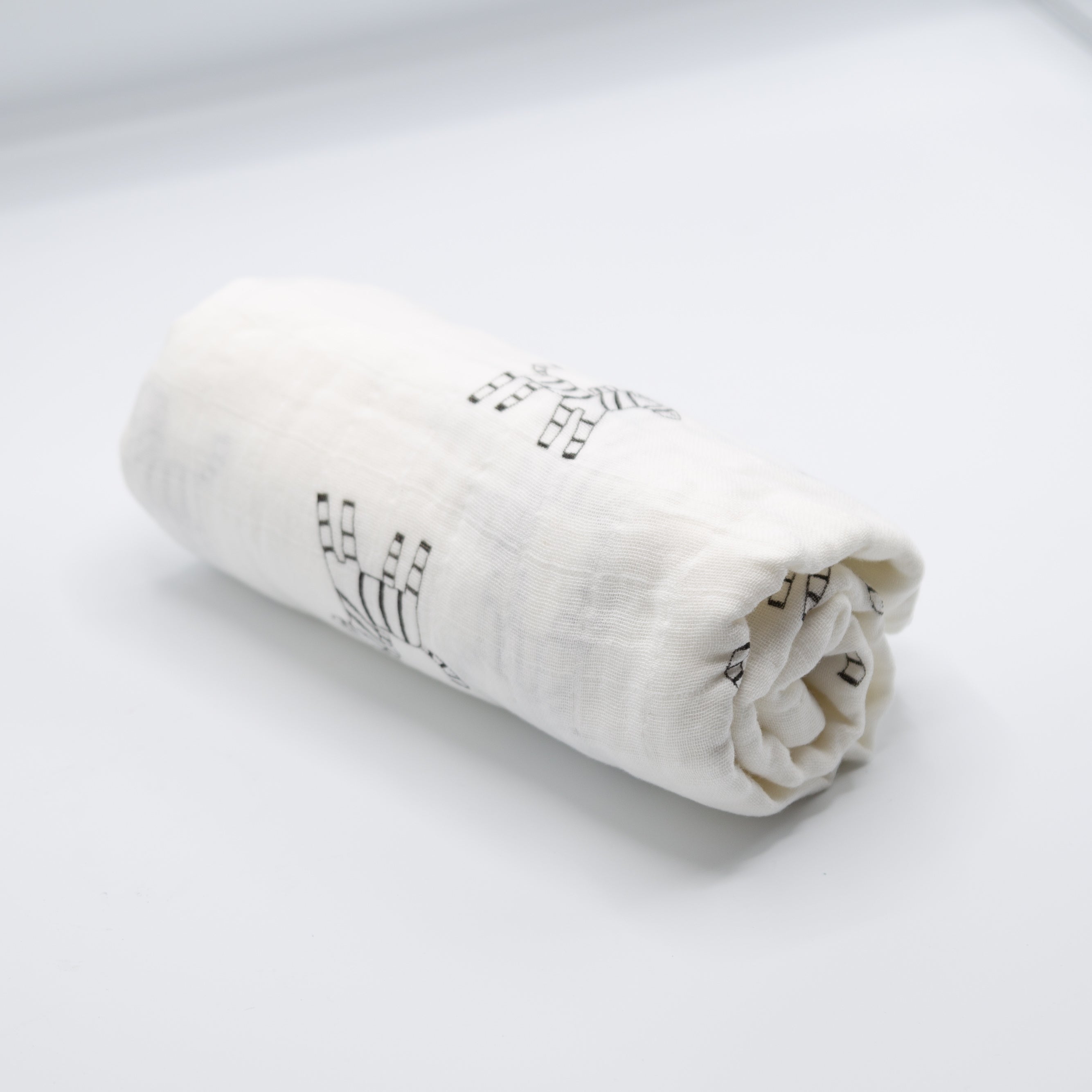 100% Cotton Muslin Swaddle - Zebra