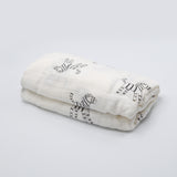 100% Cotton Muslin Swaddle - Zebra