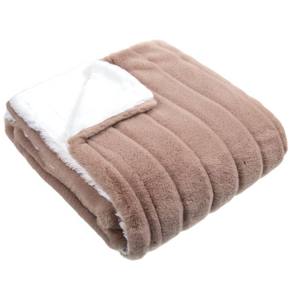 Luxe Taupe Throw Cuddle Blanket Great Housewarming Gift Kidu Gifts