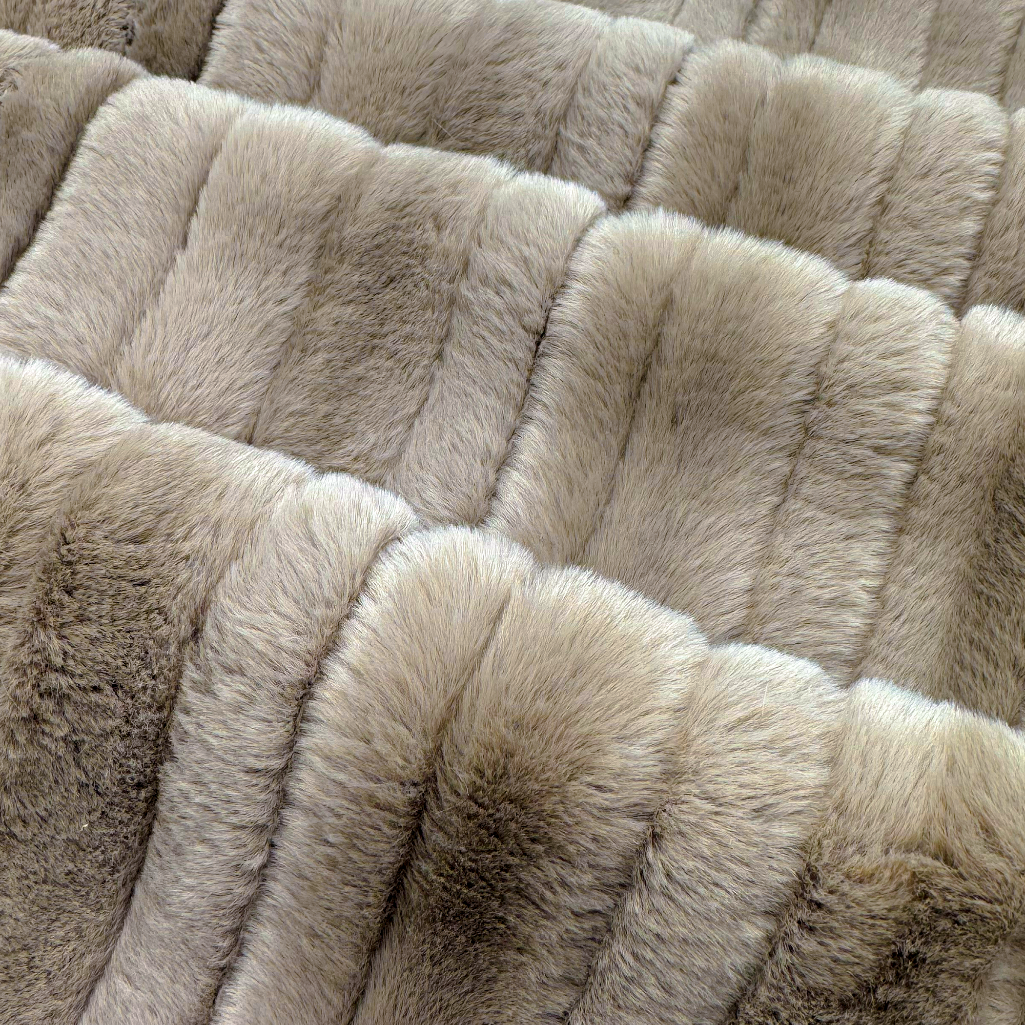 Wave Taupe Baby Blanket