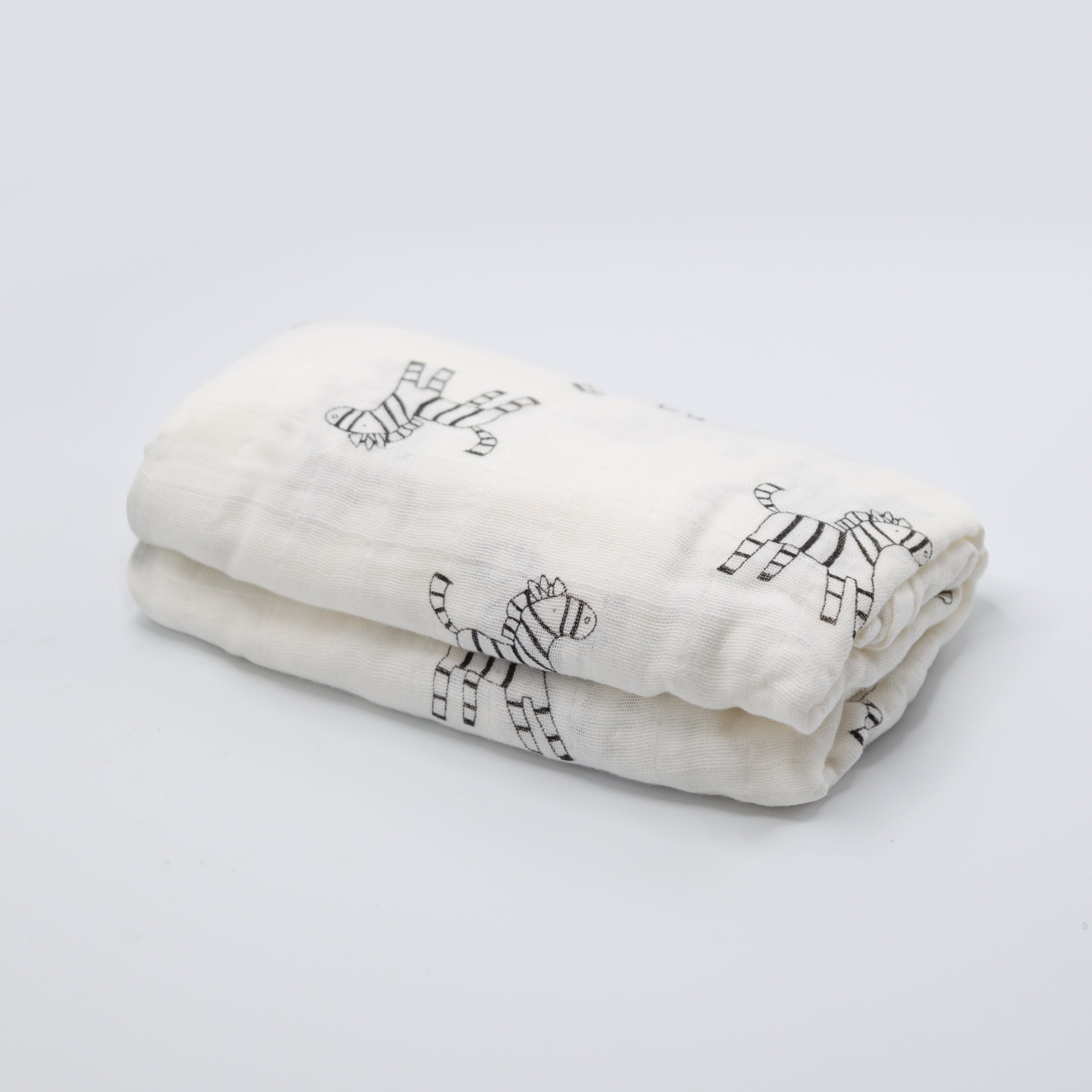 100% Cotton Muslin Swaddle - Zebra
